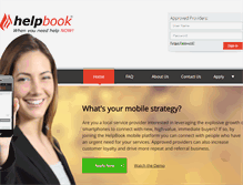 Tablet Screenshot of helpbookprovider.com